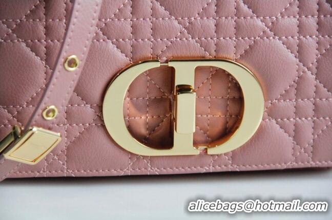 Famous Brand Dior Small Caro Chain Bag in Soft Cannage Calfskin CD2201 Antique Pink 2024