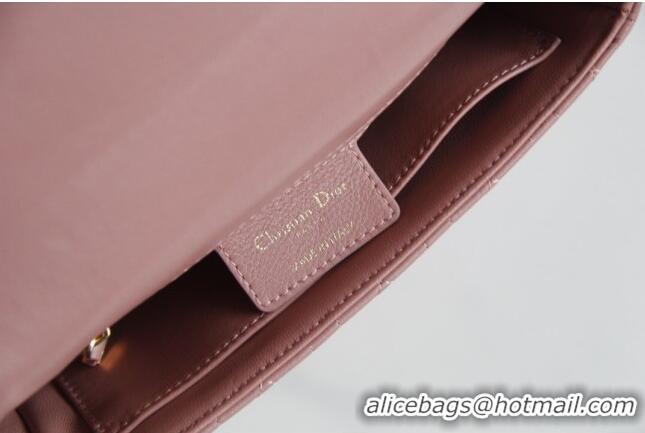 Famous Brand Dior Small Caro Chain Bag in Soft Cannage Calfskin CD2201 Antique Pink 2024