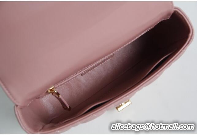 Famous Brand Dior Small Caro Chain Bag in Soft Cannage Calfskin CD2201 Antique Pink 2024