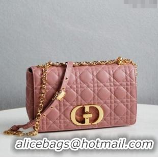 Reasonable Price Dior Medium Caro Chain Bag in Soft Cannage Calfskin CD2202 Antique Pink 2024