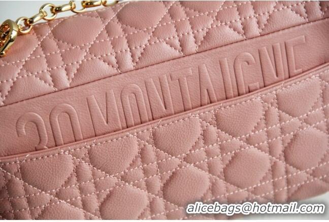 Reasonable Price Dior Medium Caro Chain Bag in Soft Cannage Calfskin CD2202 Antique Pink 2024