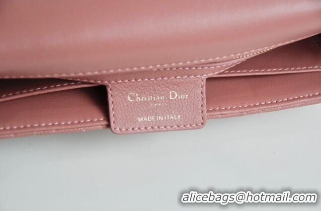 Reasonable Price Dior Medium Caro Chain Bag in Soft Cannage Calfskin CD2202 Antique Pink 2024