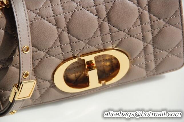 Most Popular Dior Small Caro Chain Bag in Soft Cannage Calfskin CD2201 Warm Taupe 2024