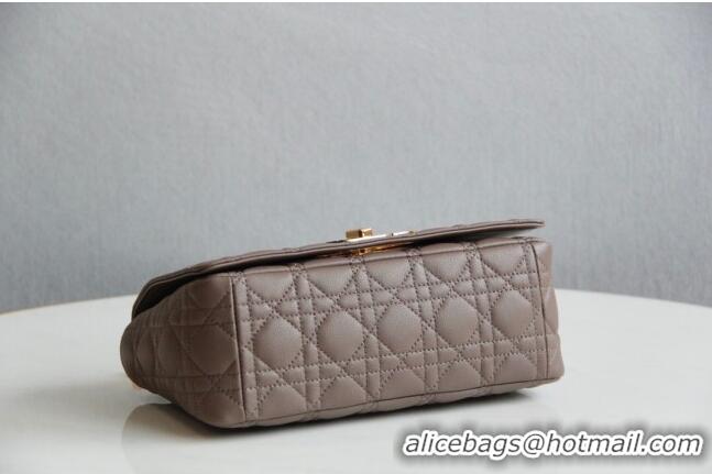 Affordable Price Dior Medium Caro Chain Bag in Soft Cannage Calfskin CD2202 Warm Taupe 2024