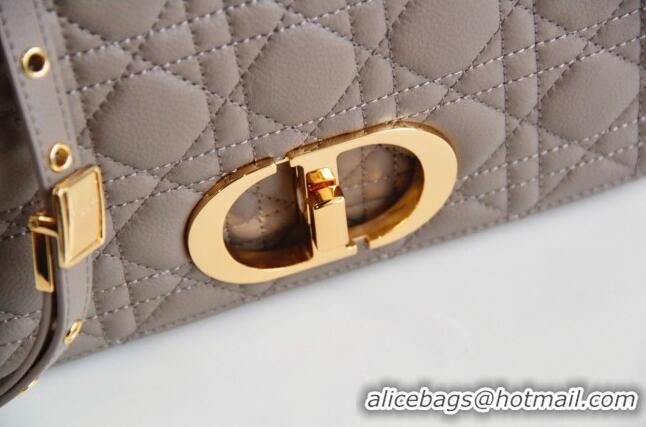 Affordable Price Dior Medium Caro Chain Bag in Soft Cannage Calfskin CD2202 Warm Taupe 2024