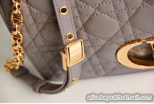 Affordable Price Dior Medium Caro Chain Bag in Soft Cannage Calfskin CD2202 Warm Taupe 2024