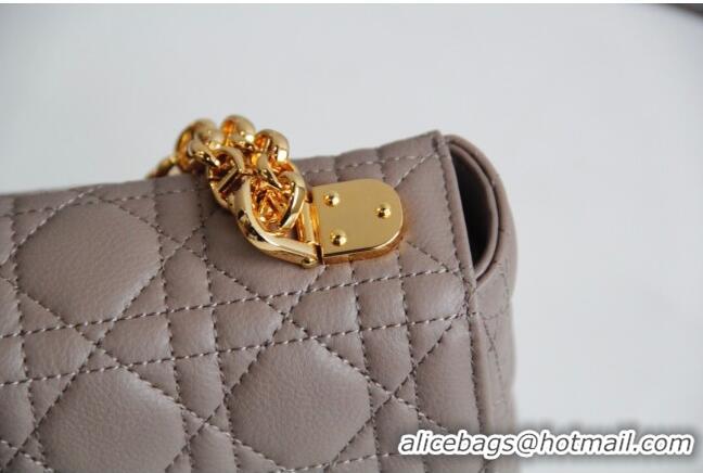 Affordable Price Dior Medium Caro Chain Bag in Soft Cannage Calfskin CD2202 Warm Taupe 2024