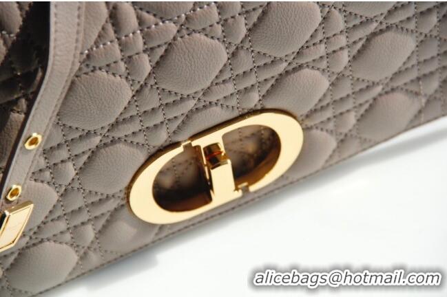 Best Luxury Dior Large Caro Chain Bag in Soft Cannage Calfskin CD2203 Warm Taupe 2024