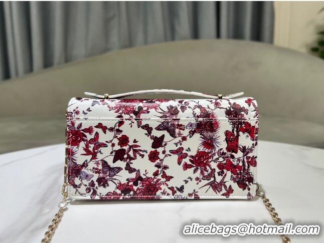 Super Quality Dior My Dior Mini Bag in Printed Calfskin 0980 White/Red 2024