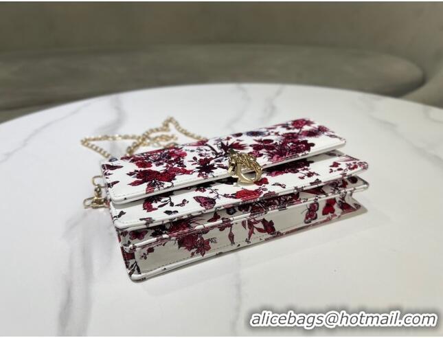 Super Quality Dior My Dior Mini Bag in Printed Calfskin 0980 White/Red 2024