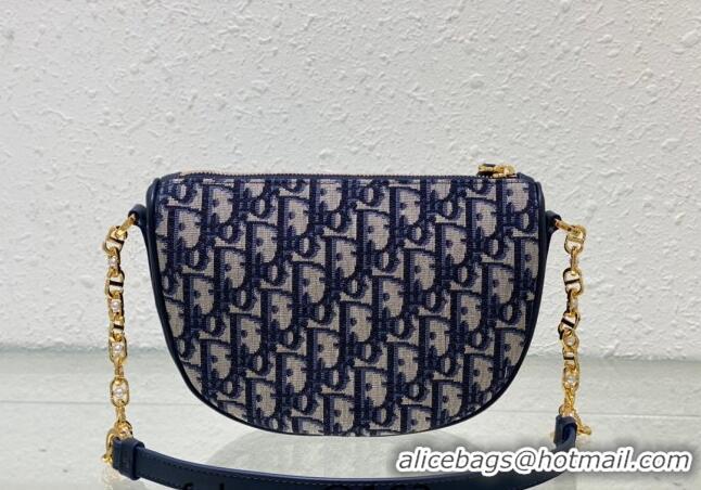 Promotional Dior Callisto Moon Mini bag in Dior Oblique Jacquard CD3039 Blue 2024