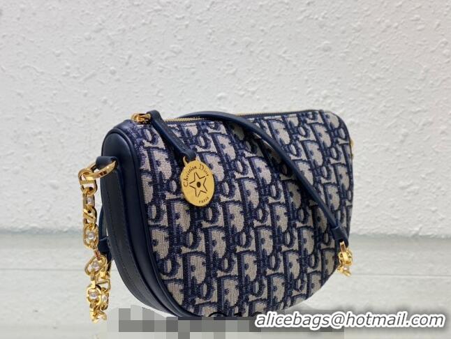 Promotional Dior Callisto Moon Mini bag in Dior Oblique Jacquard CD3039 Blue 2024