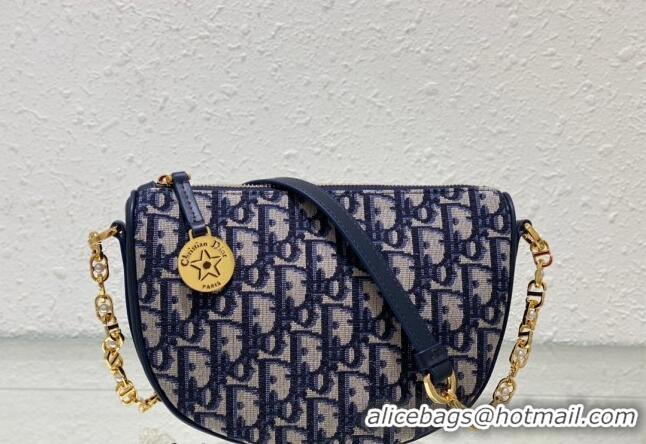 Promotional Dior Callisto Moon Mini bag in Dior Oblique Jacquard CD3039 Blue 2024