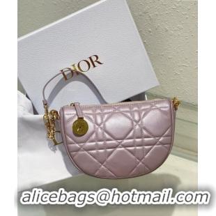 Top Grade Dior Callisto Moon Mini bag in Cannage Calfskin CD3040 Pink