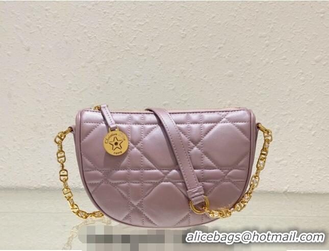 Top Grade Dior Callisto Moon Mini bag in Cannage Calfskin CD3040 Pink