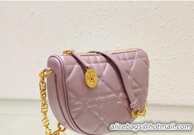 Top Grade Dior Callisto Moon Mini bag in Cannage Calfskin CD3040 Pink