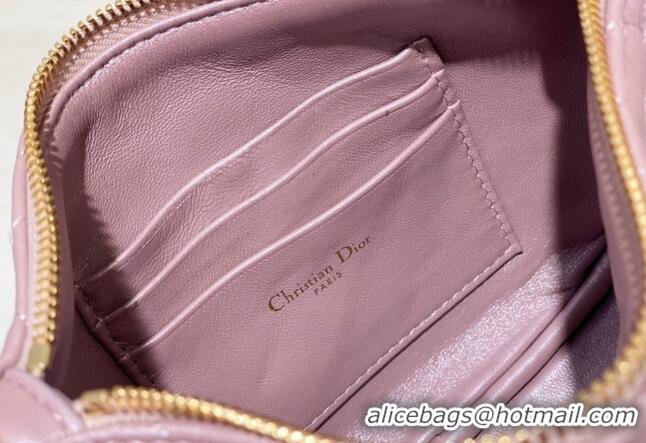 Top Grade Dior Callisto Moon Mini bag in Cannage Calfskin CD3040 Pink