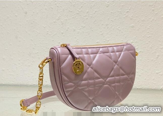 Top Grade Dior Callisto Moon Mini bag in Cannage Calfskin CD3040 Pink