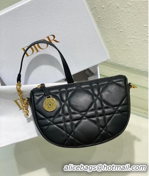 Well Crafted Dior Callisto Moon Mini bag in Cannage Calfskin CD3040 Black 2024