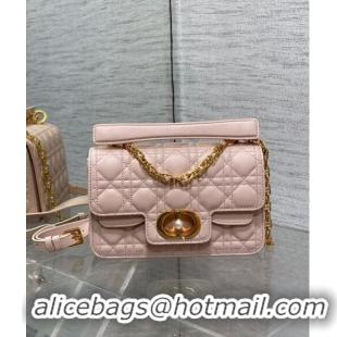 Good Product Dior Small Jolie Top Handle Bag in Cannage Calfskin CD3048 Pink 2024