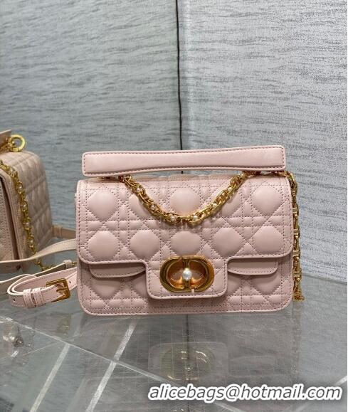 Good Product Dior Small Jolie Top Handle Bag in Cannage Calfskin CD3048 Pink 2024