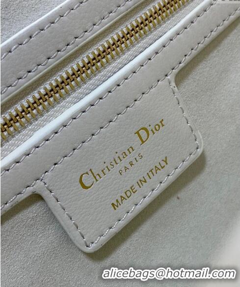 Promotional Dior Small Jolie Top Handle Bag in Cannage Calfskin CD3048 White 2024