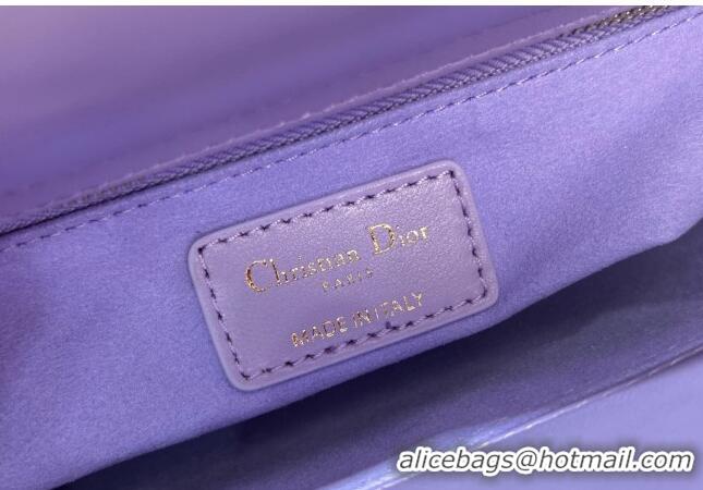 Famous Brand Dior Small Lady My ABCDior Bag in Cannage Lambskin 0523 Lilac Purple 2024