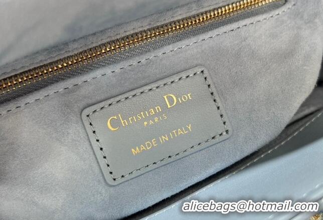 Well Crafted Dior Small Lady My ABCDior Bag in Cannage Lambskin 0523 Sky Blue 2024