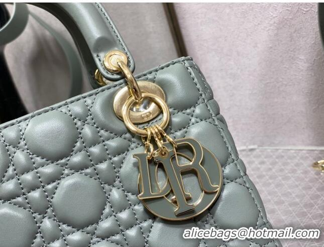 Super Quality Dior Small Lady My ABCDior Bag in Cannage Lambskin 0523 Rock Grey 2024