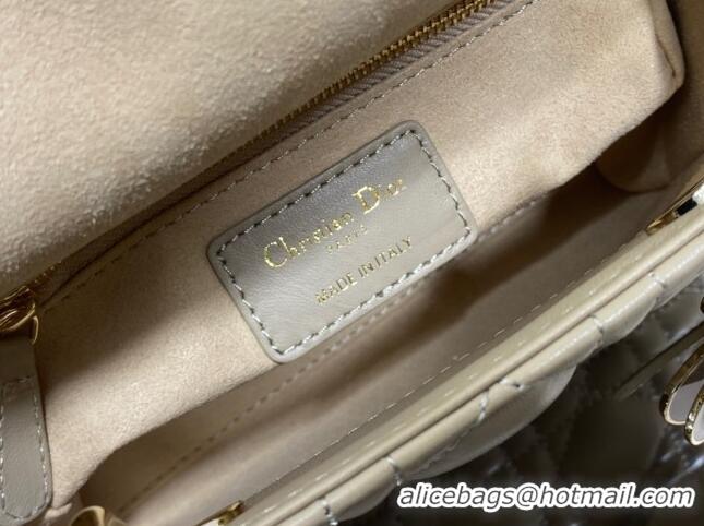 Trendy Design Dior Mini Lady Dior Bag in Cannage Lambskin 0523 Beige 2024