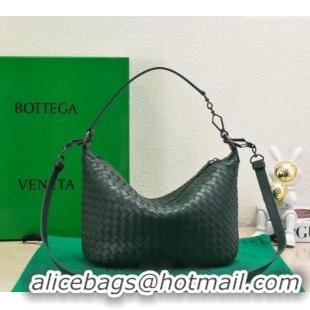 Promotional Bottega Veneta Classic Top Handle Bag in Intrecciato Leather BV9842 Raintree Green 2024