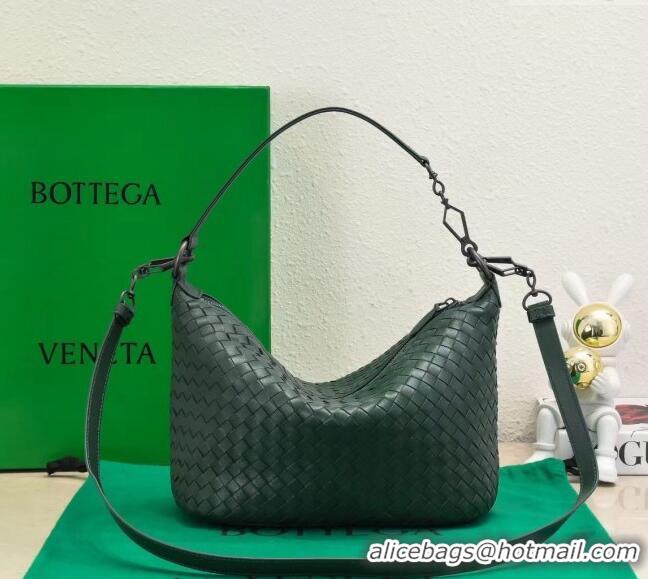 Promotional Bottega Veneta Classic Top Handle Bag in Intrecciato Leather BV9842 Raintree Green 2024