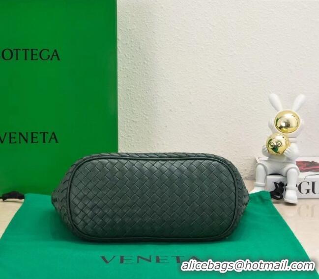 Promotional Bottega Veneta Classic Top Handle Bag in Intrecciato Leather BV9842 Raintree Green 2024