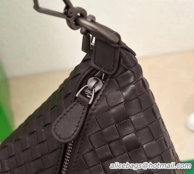 Top Quality Bottega Veneta Classic Top Handle Bag in Intrecciato Leather BV9842 Dark Brown 2024