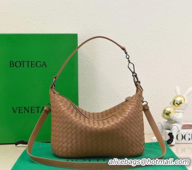 Well Crafted Bottega Veneta Classic Top Handle Bag in Intrecciato Leather BV9842 Brown 2024