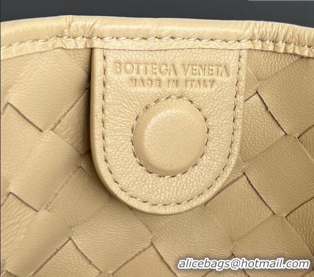 Grade Quality Bottega Veneta Sardine Top handle Bag With Chain Intrecciato Leather 776768 Porridge Beige 2024