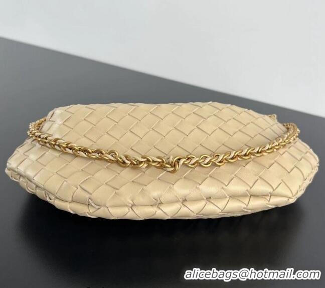 Grade Quality Bottega Veneta Sardine Top handle Bag With Chain Intrecciato Leather 776768 Porridge Beige 2024