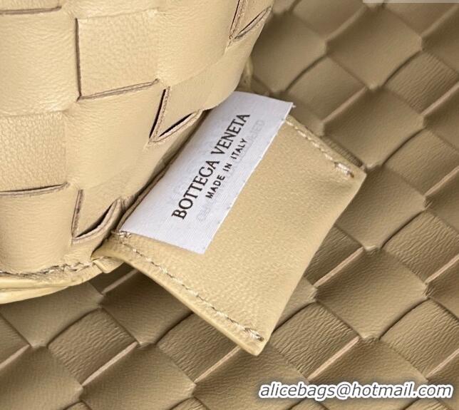 Grade Quality Bottega Veneta Sardine Top handle Bag With Chain Intrecciato Leather 776768 Porridge Beige 2024