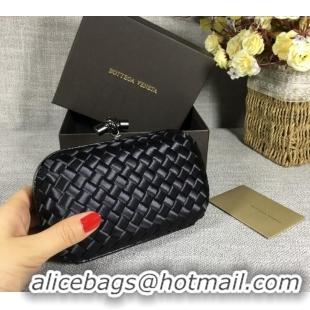 Pretty Style Bottega Veneta Satin Knot Mini Clutch BV8651 Black 2024