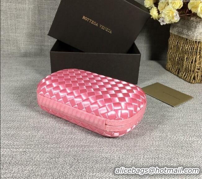 Pretty Style Bottega Veneta Satin Knot Mini Clutch BV8651 Pink 2024