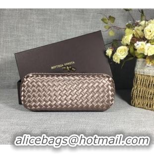 Well Crafted Bottega Veneta Satin Knot Long Clutch BV8651 Dusty Beige 2024