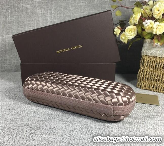 Well Crafted Bottega Veneta Satin Knot Long Clutch BV8651 Dusty Beige 2024