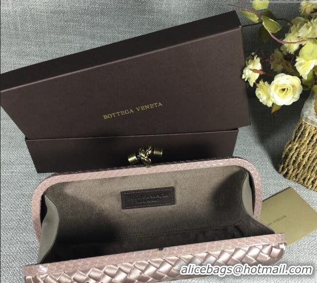 Well Crafted Bottega Veneta Satin Knot Long Clutch BV8651 Dusty Beige 2024