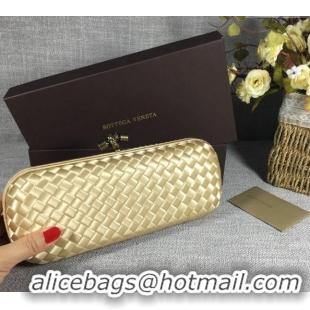 Buy Discount Bottega Veneta Satin Knot Long Clutch BV8651 Light Gold 2024