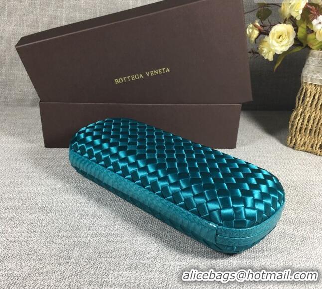 New Design Bottega Veneta Satin Knot Long Clutch BV8651 Lake Green 2024