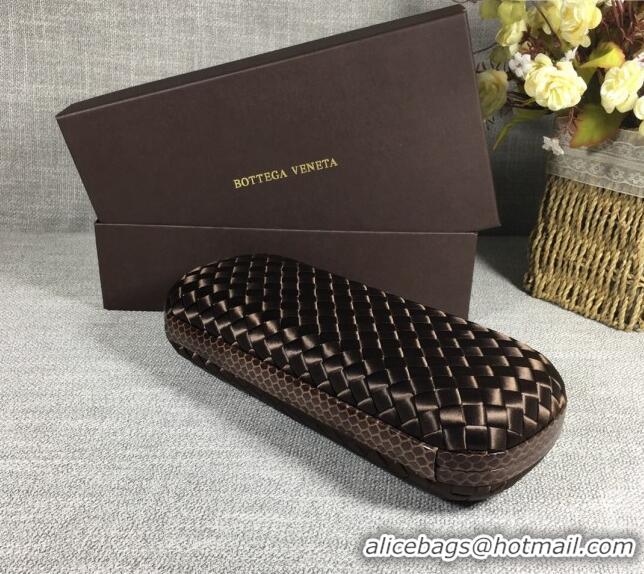 Good Taste Bottega Veneta Satin Knot Long Clutch BV8651 Dark Coffee 2024