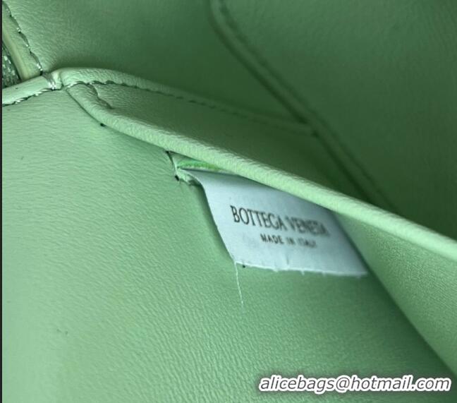 Super Quality Bottega Veneta Bang Bang Vanity Case in Intrecciato Leather 789109 Fresh mint Green 2024