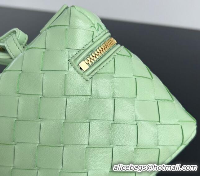 Super Quality Bottega Veneta Bang Bang Vanity Case in Intrecciato Leather 789109 Fresh mint Green 2024