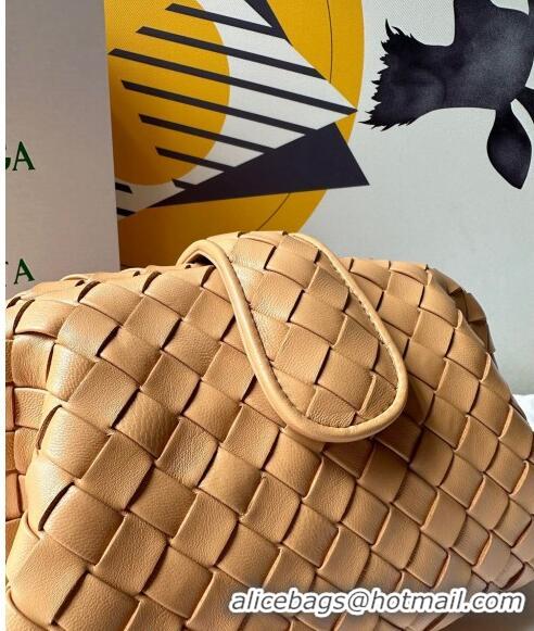 Well Crafted Bottega Veneta Teen Lauren 1980 Clutch With Chain in Intrecciato Leather 785807 Dark Praline Apricot 2024