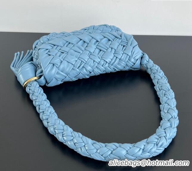 Grade Quality Bottega Veneta Kalimero Città Shoulder bag with Knot Ice 785797 Blue 2024